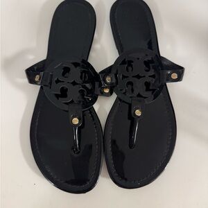 Tory Burch miller black patent 9.5